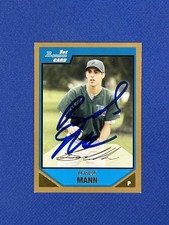 BRANDON MANN 2007 BOWMAN PROSPECTS GOLD AUTO SIGNED autograph ROOKIE #bp63