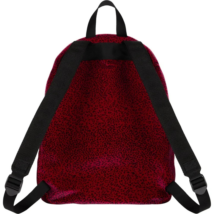 Supreme Velvet Backpack Red Leopard | eBay