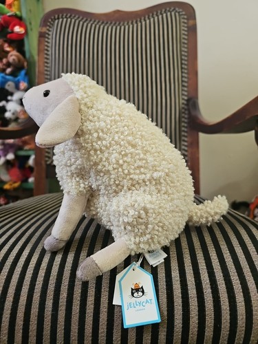 Authentic JellyCat Plush Burly Boo Sheep Sold Out Htf New Nwt - Picture 2 of 5