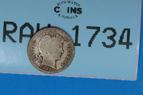 1905-O Barber Dime — photo from another recent sale