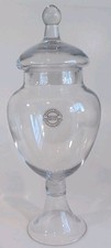Diamond Star Clear Glass Apothecary Jar Decorative Candy Buffet Jar Elegant ...