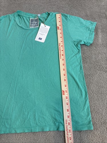Jungmaven Mens Small T-Shirt Hemp Organic Cotton Teal Green Crew Neck Unisex NWT - Picture 5 of 6