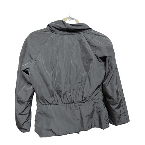Lida Baday Charcoal Gray Slim Puffer Jacket Made in Canada Size 10 Hook Closure - Picture 4 of 6