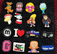 16pc shoe charms assortment - cartoons movies games - fits crocs - FREE SHIP X01