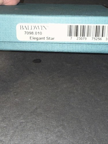 Baldwin Elegant Star 24k Over Brass Ornament With Original Box Free Shipping - Picture 4 of 4