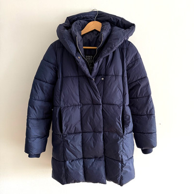 STRADIVARIUS wattierte Jacke Gr. S dunkelblau wasserabweisend
