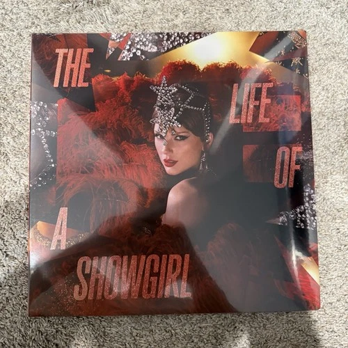 Taylor Swift The Life of a Showgirl: Red Lipstick and Lace Transparent Vinyl LP