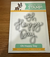 Simon Says Stamp OH HAPPY DAY cutting die card making crafts