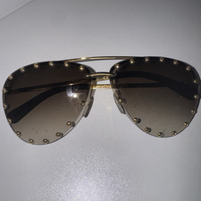 Louis Vuitton Z0926U Rimless Gradient Shield Sunglasses Gold Frame UV400