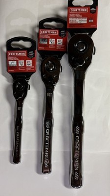 Craftsman CMMT86723 CMMT86722 CMMT86721 1/2'' 3/8'' 1/4'' Low Profile Ratchet Set