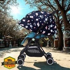 LweiPsqLin Baby Stroller Sun Shade UPF50 Blackout Space
