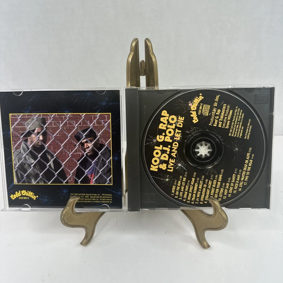 Kool G Rap & DJ Polo Live and Let Die (CD, 1992 Cold Chillin Records) Hip-Hop G3 - Image 3 of 4