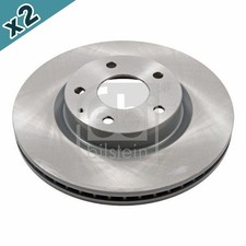 Image of FEBI BILSTEIN 108514 Brake Disc Front Coated 295mm Diameter Fits Mazda 3 CX-3