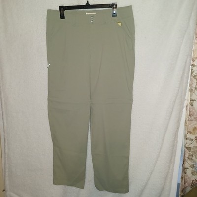 Ultimate Terrain Women's 14 Trailhead Convertible Hiking Pants Vetiver Green GY
