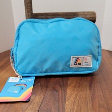 NWT Aldi Gear Belt Bag Waist Pouch Adjustable Rainbow Waist Strap Zip Pouch