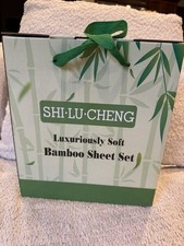 75 NEW 6 PCS QUEEN SHILUCHENG LUXURIOUSLY SOFT BAMBOO SHEET Set DARK GRAY