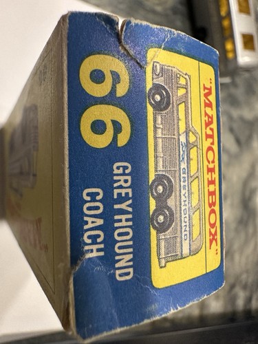 VINTAGE MATCHBOX LESNEY 66 GREYHOUND COACH & Original Box - 1966NEAR MINT - Picture 5 of 5