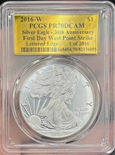 2012-W $1 Silver Eagle First Strike, DCAM (Proof) Silver Eagles