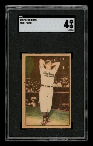 1952 Berk Ross Set-Break Bob Lemon SGC 4 VG EX