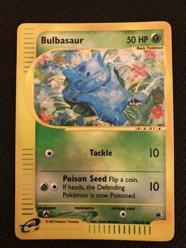 Pokemon Bulbasaur 94/165 Expedition Base Set Reverse Holo Near Mint-