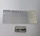5 x Wessex Mint 1g Fine Silver bars Including Star Wars