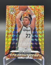 2021-22 Panini Mosaic Luka Doncic Straight Fire Prizm #13 Dallas Mavericks