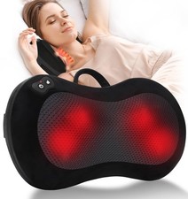 Shiatsu Back Massager for Pain Relief Deep Tissue, with Heat Cordless Portabl...