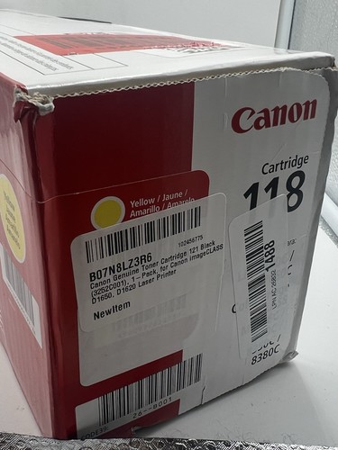 NEW SEALED Genuine Canon 118 Yellow Toner Cartridge - 第 2/3 張圖片
