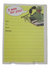 VINTAGE 1977 HA! Muppets Kermit Memo While You Were Out Message Pad