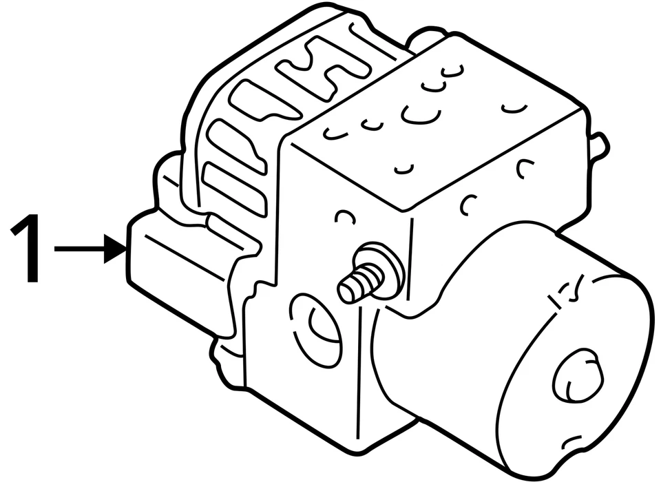 ABS Pump Anti-Lock Brake Part Assembly Fits 00-05 ECLIPSE 1478775 - Image 4 of 4