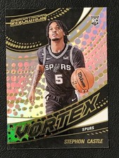 2024-25 Panini Revolution #19 Stephon Castle San Antonio Spurs Vortex