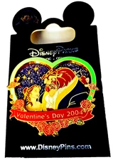 Disney Valentines Day 2004 Mickey & Pals Japan Beauty & The Beast LE Pin # 28342