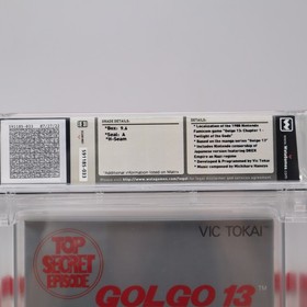 NES Nintendo GOLGO 13: TOP SECRET EPISODE - ROUND SOQ! WATA GRADED 9.6 A Sealed!