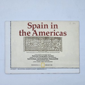 Travel Ephemera Spain in the Americas National Geographic 1992