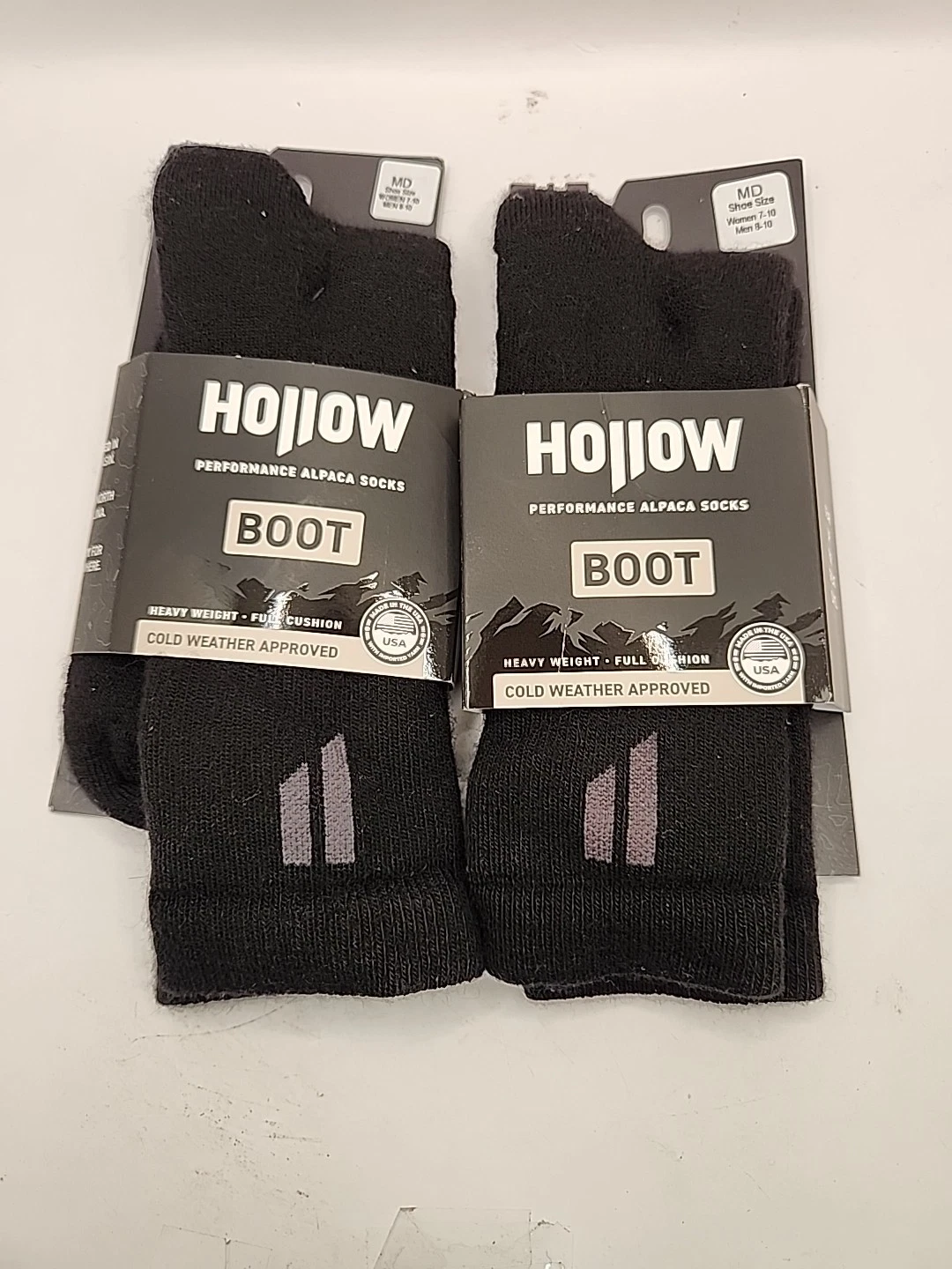 NEW Hollow Boot Alpaca Above Calf Socks Black Medium Men 7-9.5 Women 7-10 Black