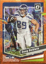 2023 Panini Donruss Optic 176 Doug Baldwin Orange Scope Prizm #60/79 Seahawks