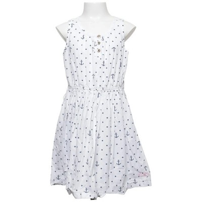 Hampton Republic, Kleid, Größe: 134/140, Weiß/Blau, Baumwolle, Sonstiges #DJL