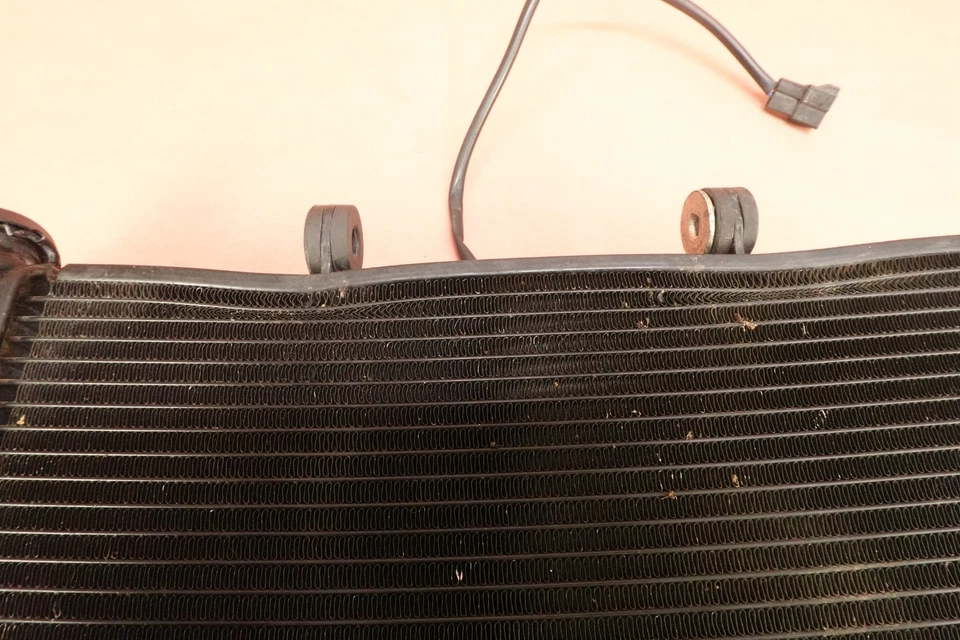 Yamaha FZ6-R FZ6R FZ6 FZ600 2004-2009 motor radiador enfriador con ventilador (doblado) Foto 3 de 4