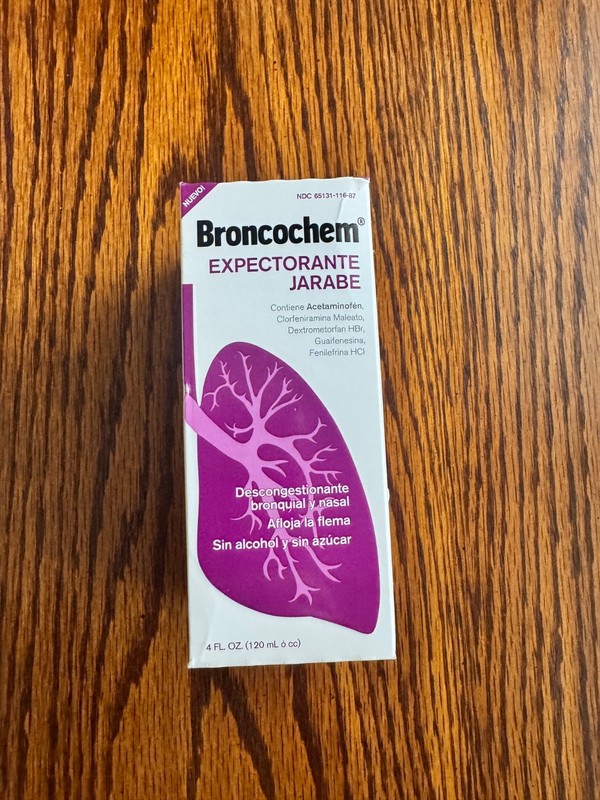 BRONCOCHEM EXPECTORANT COUGH SYRUP 4 oz   Exp. 9/ 2027