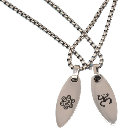 Two Sided Coqui / Sol Taino Necklace (2 Chain Lengths) - Picture 4 of 8