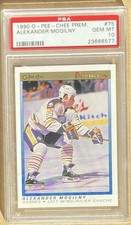 Alexander Mogilny 1990 O-Pee-Chee Premier #75 Rookie Card PSA 10 Sabres HOF. rookie card picture