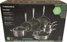 Henckels Paradigm Ceramic 11–piece Heavy Duty Tri-Ply Construction Cookware Set