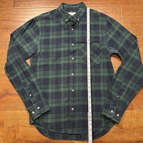 Redefined Rebel Flannel Shirt Mens S Green Tartan Plaid Button Up Nature Outdoor - Picture 6 of 10
