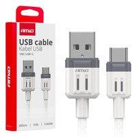 USB-A - USB-C 3A Ladekabel 200Cm Fulllink AMIO-03906