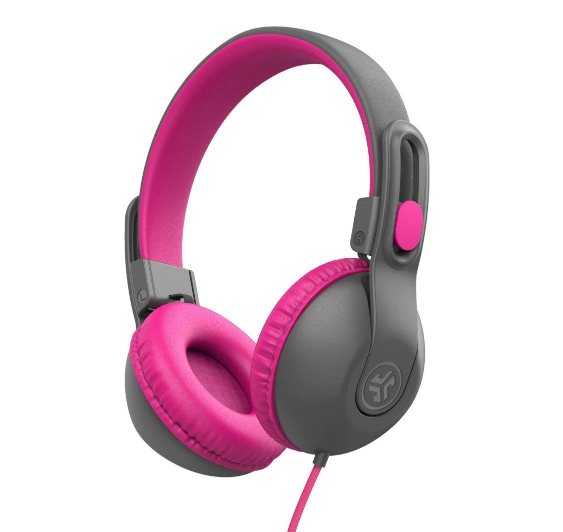 JLAB JBUDDIES STUDIO 2 WIRED KIDS HEADPHONES - BLACK/PINK