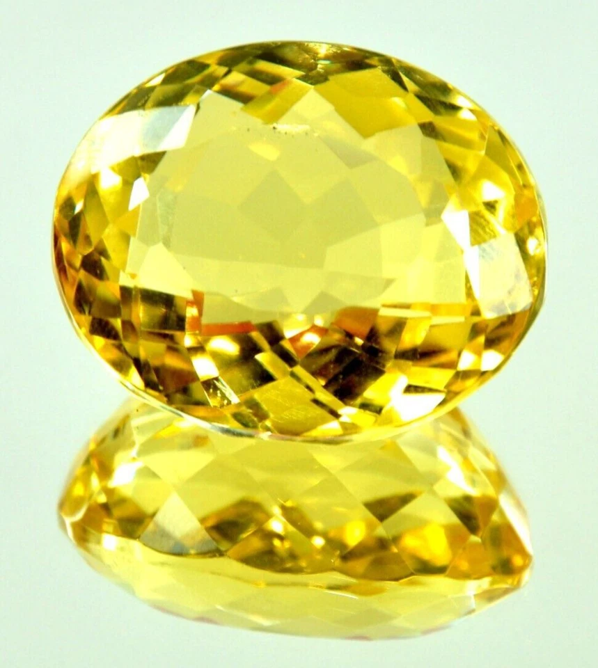 Large Yellow Citrine 82.35 Ct. Oval Cut AAA+ Loose Gemstone for Ring & Pendant - Image 2 of 4