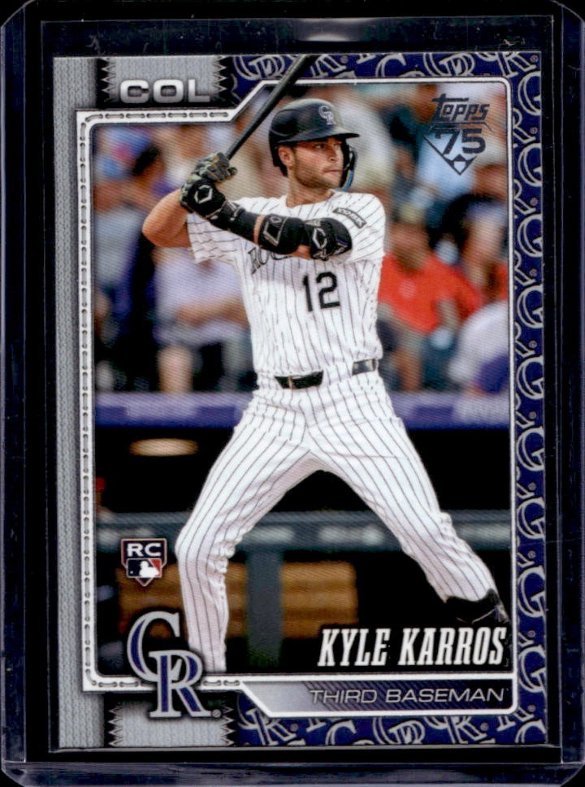 2026 Topps Kyle Karros RC Team Color Border Variation SP Rookie #334 Rockies