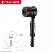 Hot Fouriers CNC Floor Pump Disc Wheel Adapter 90 Degree Convert to Presta Valve