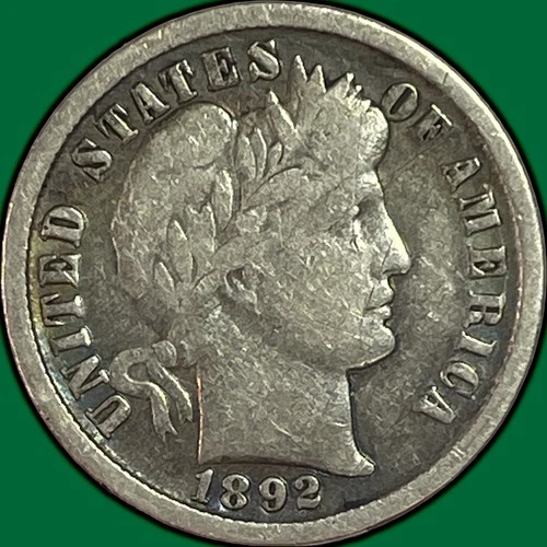 1892-O Barber Dime Silver Fine F Coin #33551
