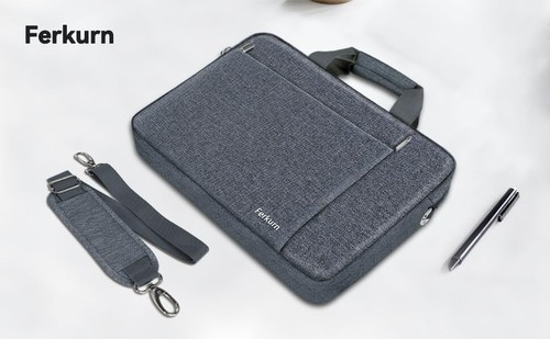 14-17.3 Inch Laptop Bag Shoulder Strap Carrying Briefcase Computer Bag Case - Picture 8 of 19